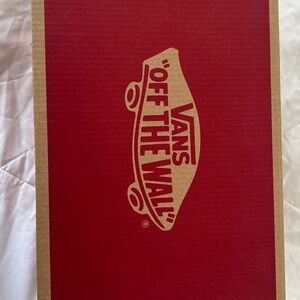 Vans Red and Brown Shoe Box